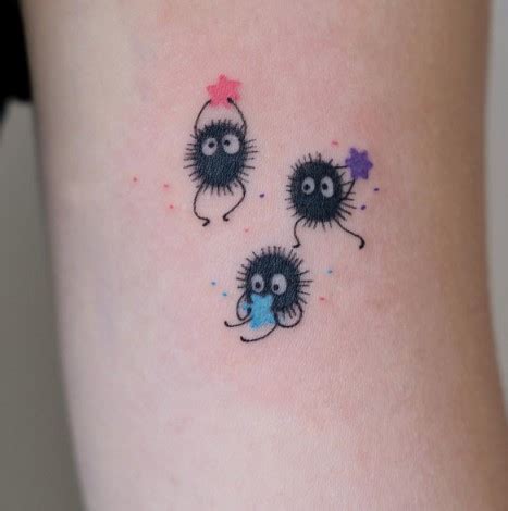 sprite tattoo|The 20 Cutest Soot Sprite Tattoo Designs For Hardcore Ghibli Fans